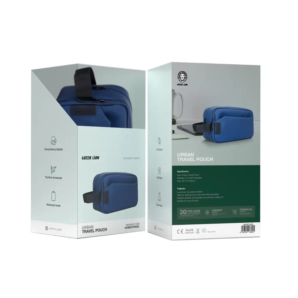 کیف دستی مردانه موبایل و لوازم جانبی گرین لاین مدل Green Lion Urban Travel Pouch — تصویر ۳