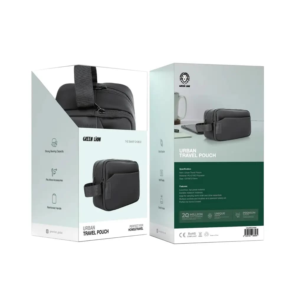 کیف دستی مردانه موبایل و لوازم جانبی گرین لاین مدل Green Lion Urban Travel Pouch — تصویر ۲