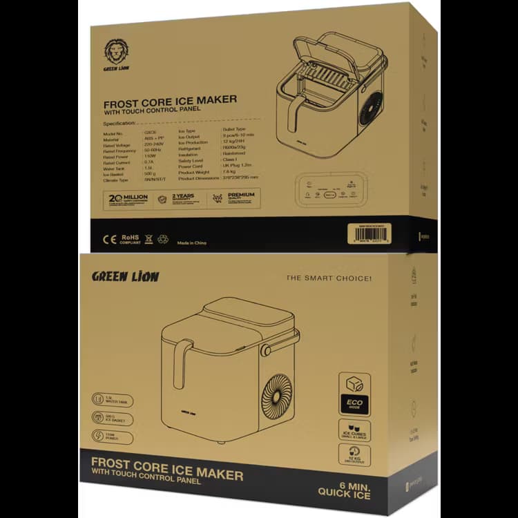 یخ‌ساز خانگی گرین لاین مدل Green Lion Frost Core Ice Maker — تصویر ۳