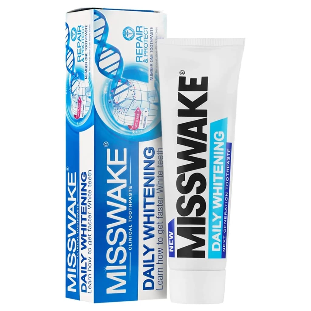 خمیردندان سفیدکننده روزانه میسویک / Misswake مناسب برای دندانهای نیازمند سفیدکنندگی و استفاده روزانه