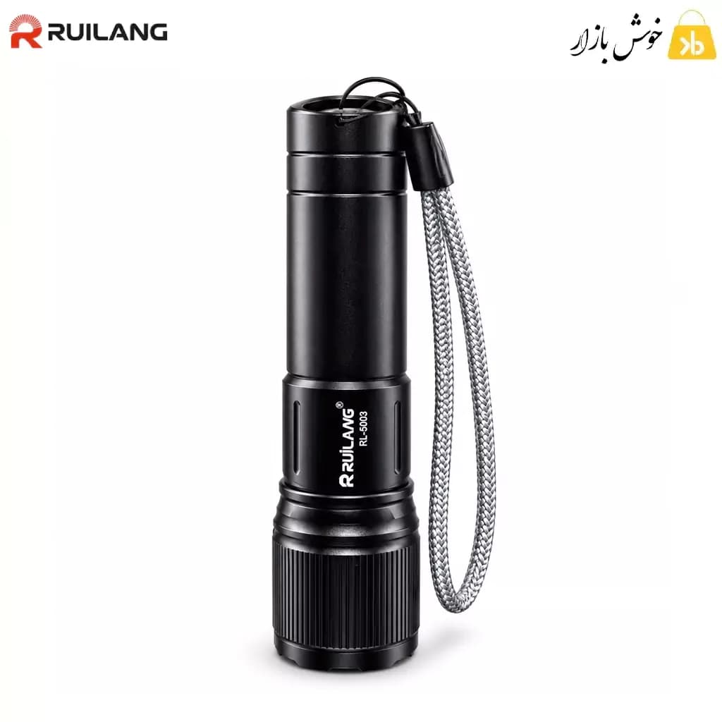چراغ قوه شارژی زوم‌دار رویلانگ مدل RL-S003 با چراغ جانبی LED — تصویر ۶