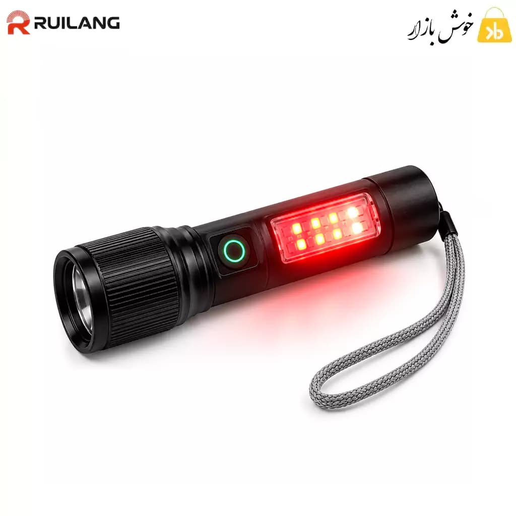 چراغ قوه شارژی زوم‌دار رویلانگ مدل RL-S003 با چراغ جانبی LED — تصویر ۵