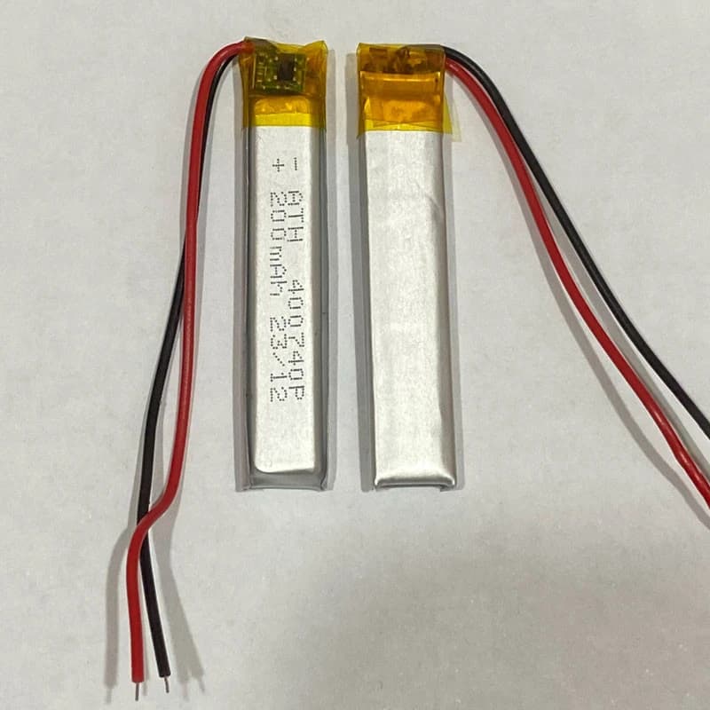 باتری لیتیوم 200mAh 40*7*4mm 400740P — تصویر ۳