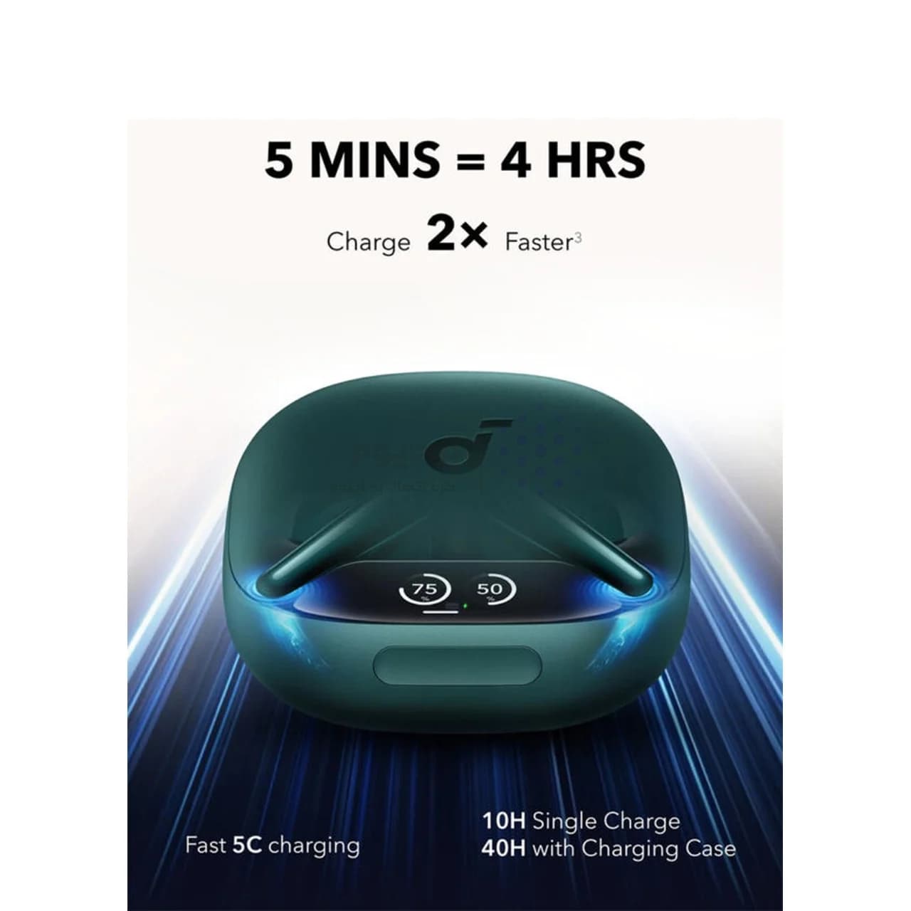 ایربادز بی سیم ANKER مدل Liberty 4 Pro A3954H61 – سبز (گارانتی 18ماهه حافظه طلایی ایستا) — تصویر ۲