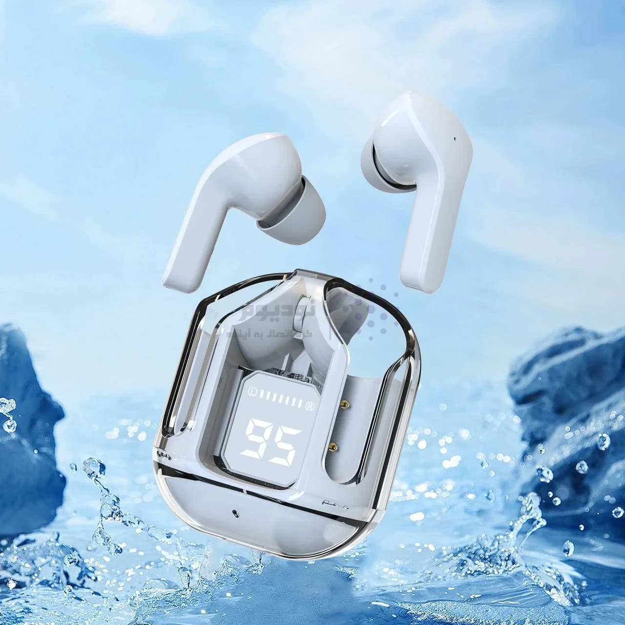 ایرفون بی سیم مدل Ultrapods Max – آبی روشن — تصویر ۳
