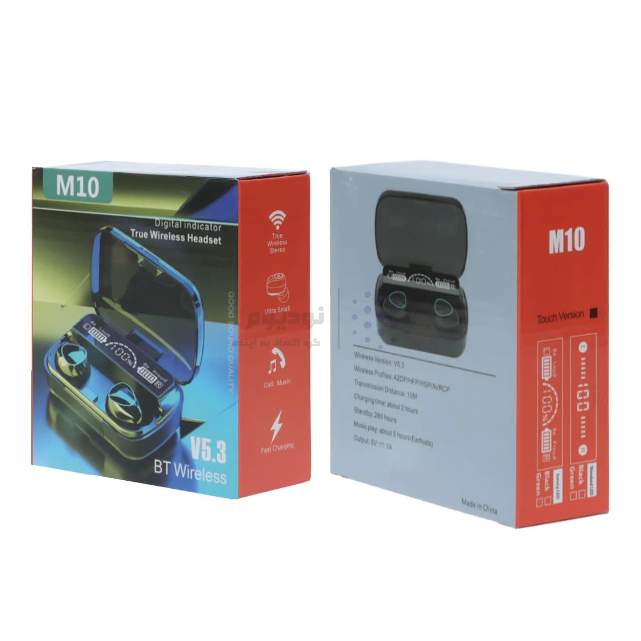 ایرفون بی سیم مدل M10 – مشکی — تصویر ۵