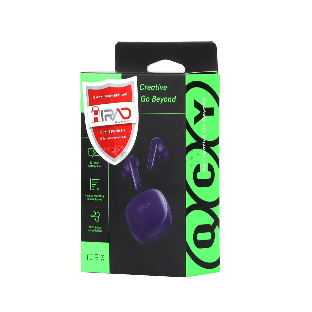 ایرفون بی سیم QCY مدل T13 X – بنفش (گارانتی 18 ماهه شرکتی) — تصویر ۴