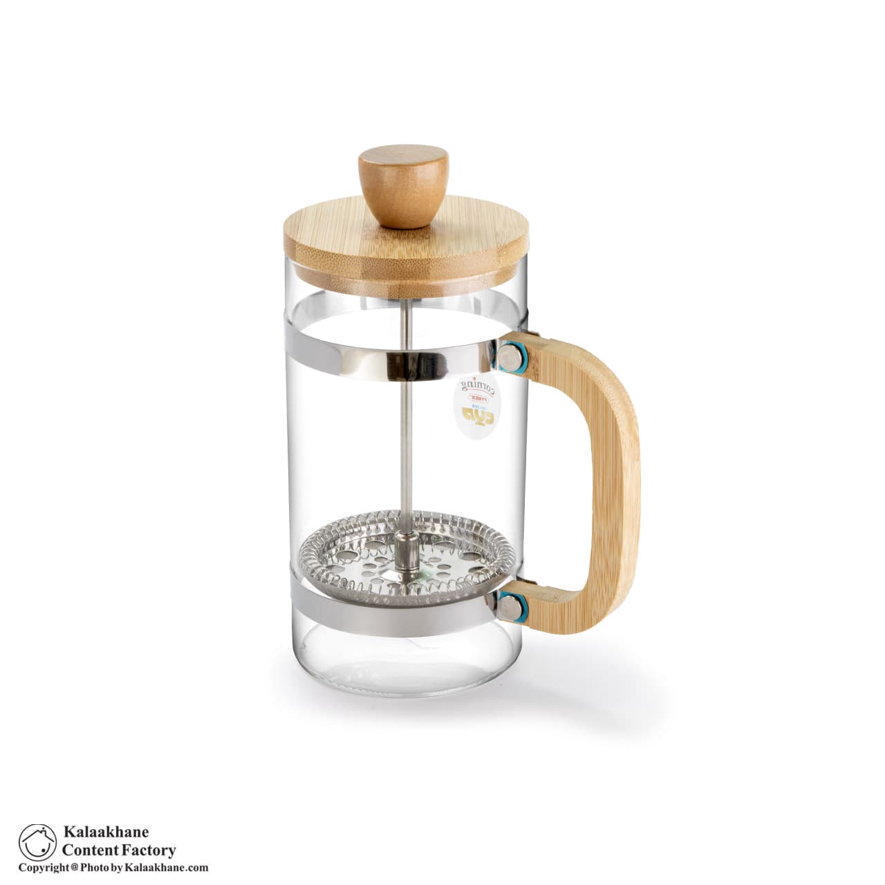 فرنچ پرس کورینگ دسته چوب گنجایش 600 میلی لیتر — تصویر ۲