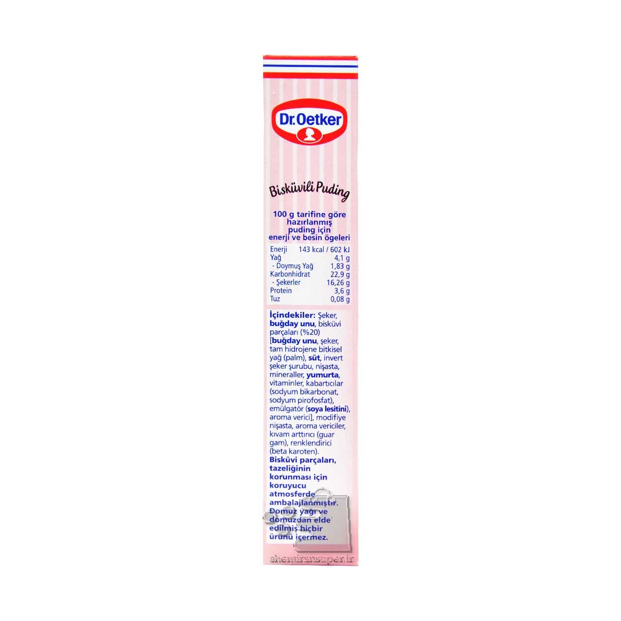 پودینگ بیسکوییتی ۱۰۰ گرم دکتر اوتکر – dr.oetker — تصویر ۲