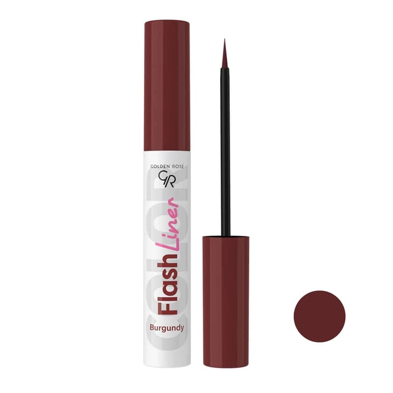 خط چشم مویی رنگی گلدن رز Golden Rose Flash Liner شماره 110 | زرشکی Burgundy