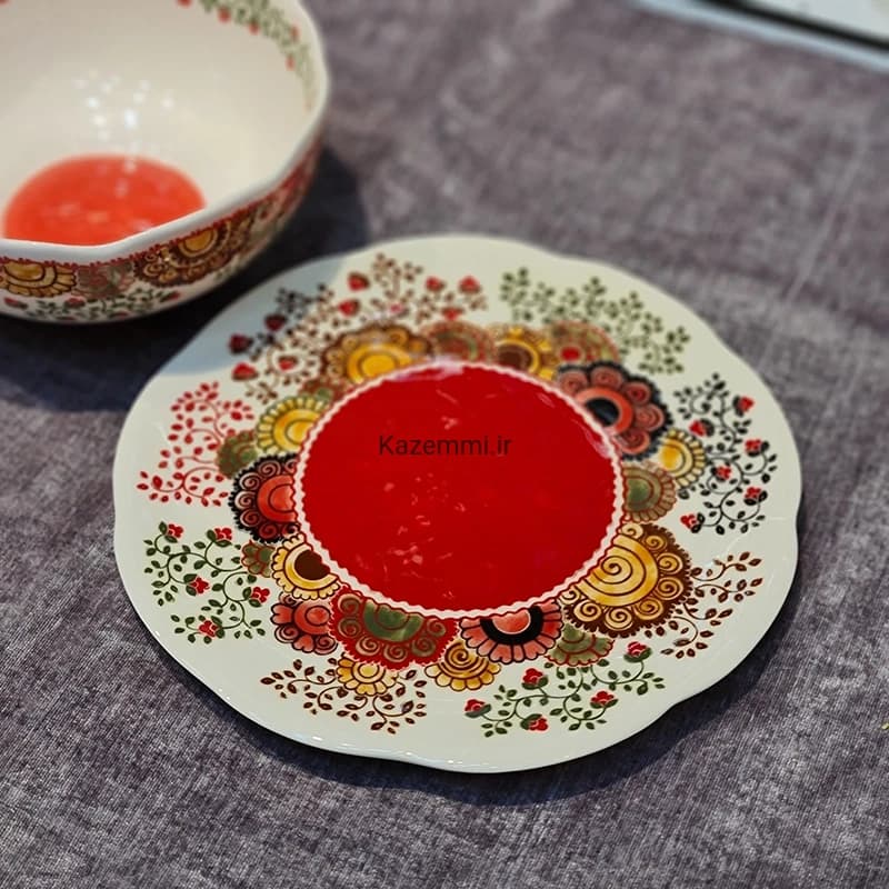 کاسه بشقاب سرامیکی نقاشی دست کوچک — تصویر ۷
