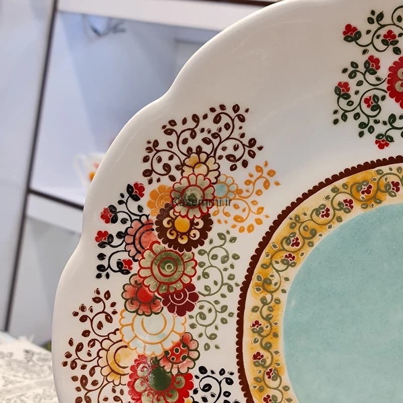 کاسه بشقاب سرامیکی نقاشی دست بزرگ — تصویر ۷