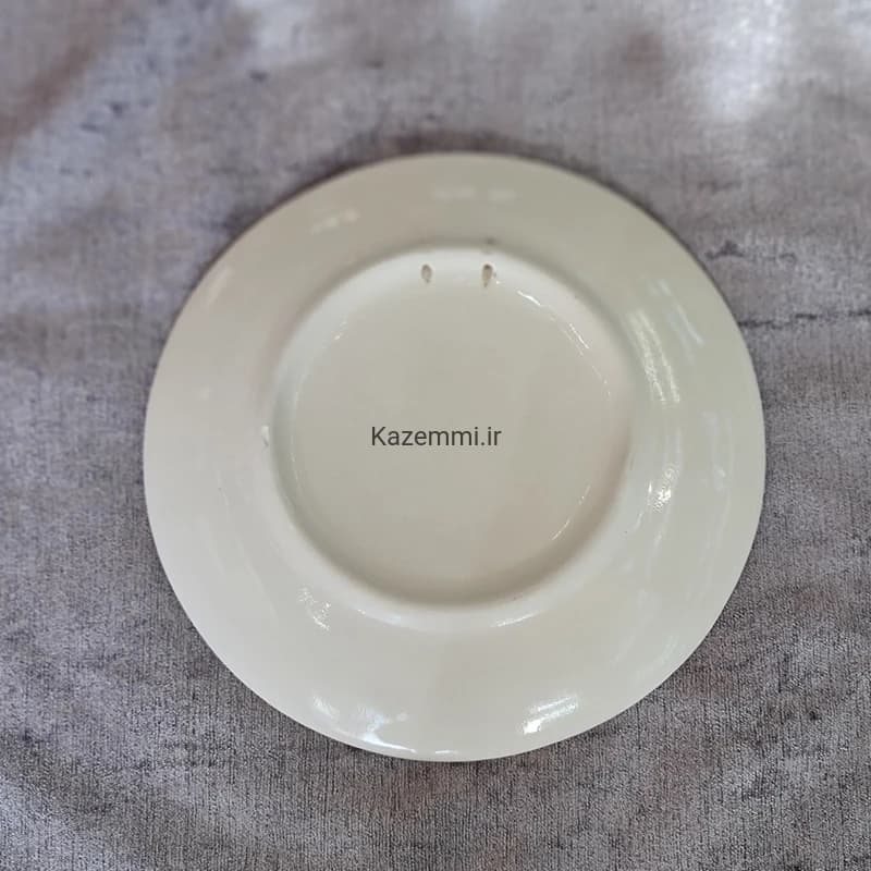 بشقاب دیوارکوب سرامیکی نقاشی گل و مرغ کوچک — تصویر ۶