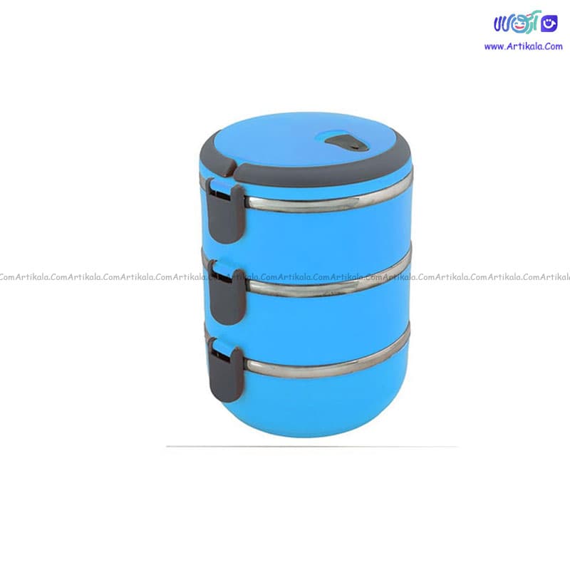 ظرف غذا سه طبقه استیل مدل GB9684 — تصویر ۳