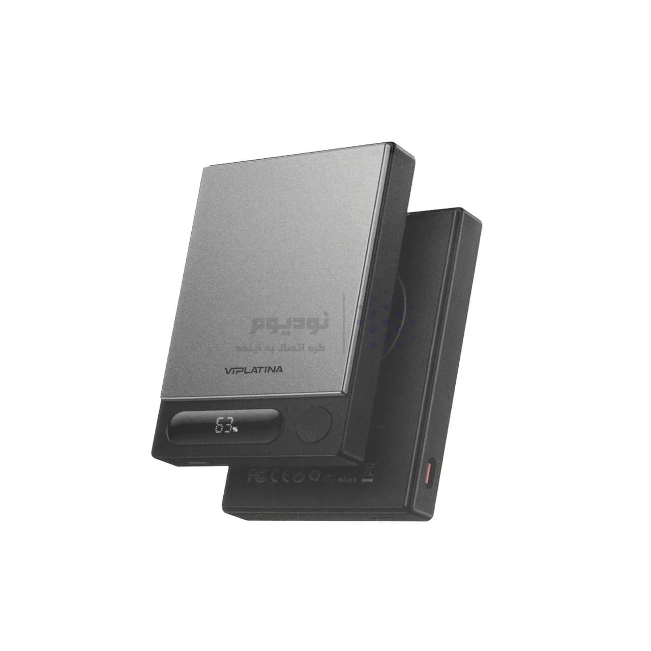 پاوربانک فست شارژ وایرلس VIPLATINA 10000mAh مدل VP23 15W – مشکی (گارانتی 18 ماه تعویض نیکان همراه) — تصویر ۶