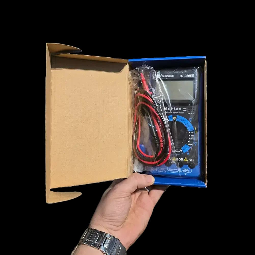 مولتی متر دیجیتال سانشاین مدل SUNSHINE DT-9205E — تصویر ۳