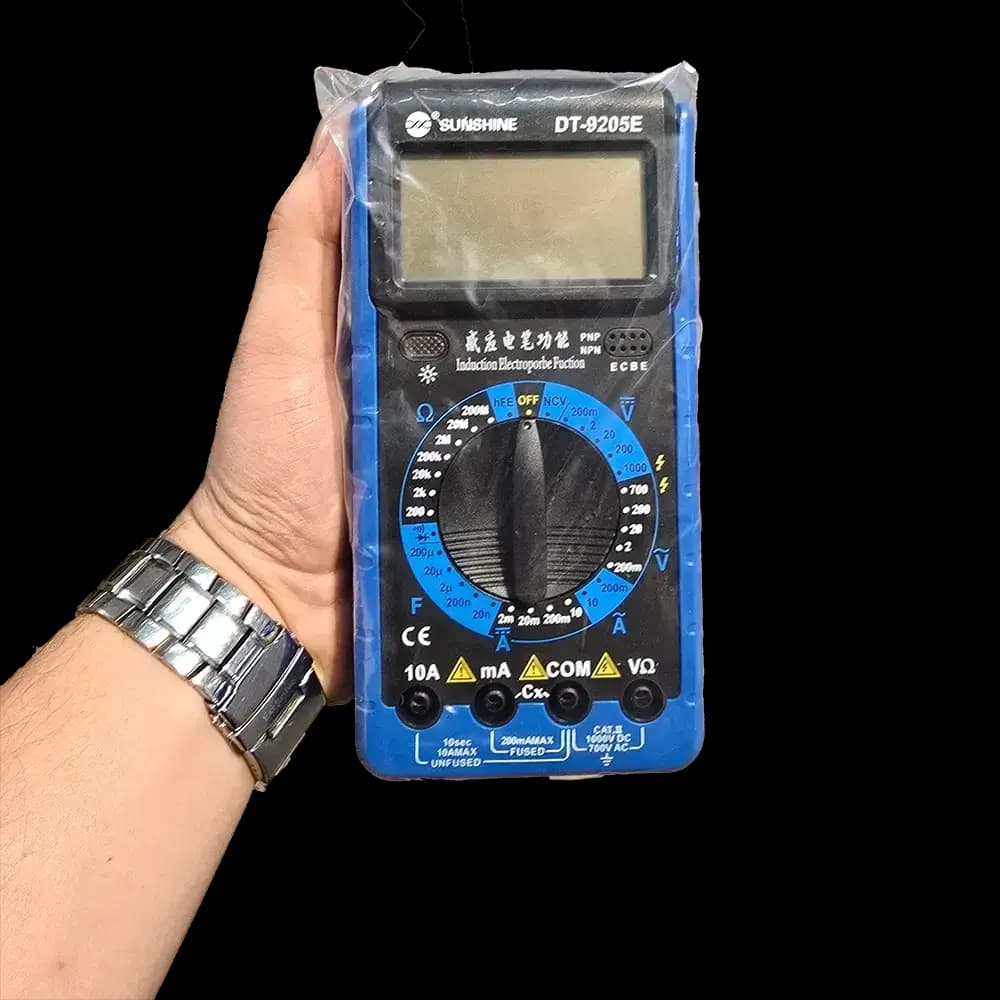 مولتی متر دیجیتال سانشاین مدل SUNSHINE DT-9205E — تصویر ۲