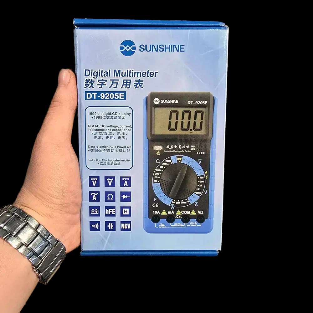 مولتی متر دیجیتال سانشاین مدل SUNSHINE DT-9205E — تصویر ۸