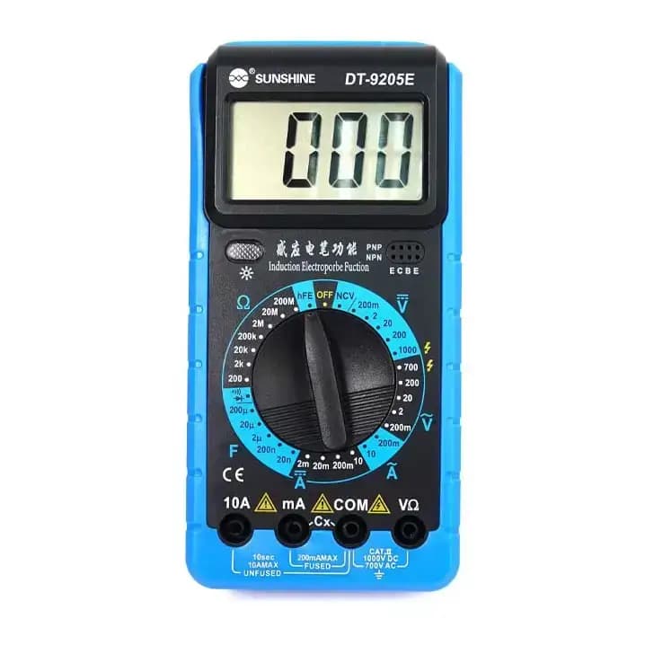 مولتی متر دیجیتال سانشاین مدل SUNSHINE DT-9205E