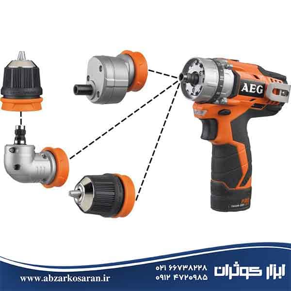 کیت دریل شارژی 12 ولت آاگ AEG مدل BBS12C2-202BKIT — تصویر ۳