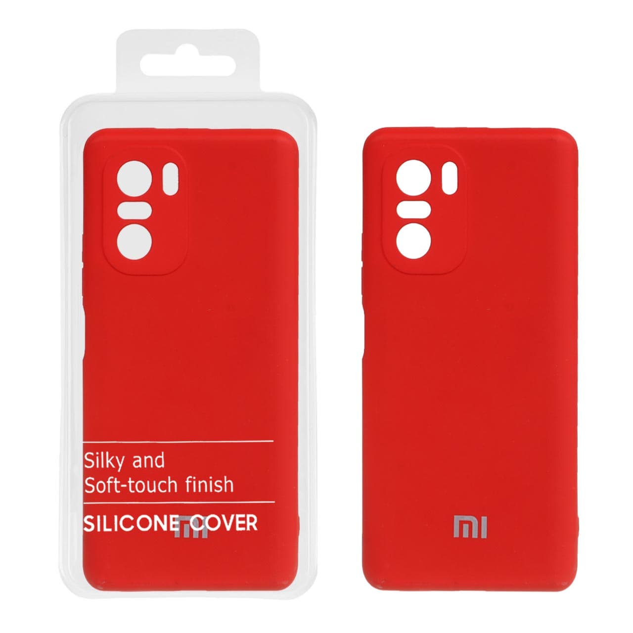 قاب نیو سیلیکون محافظ لنزدار RFF مدل Xiaomi Poco F3 / Mi 11i – قرمز (پک دار)