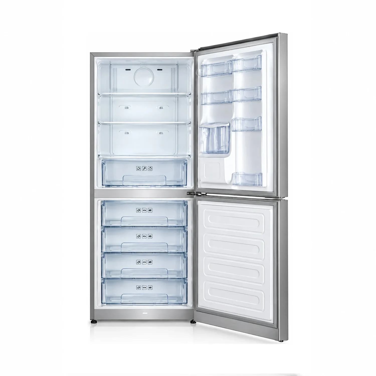 یخچال فریزر مجیک مدل MC 704 CH سیلور — تصویر ۲