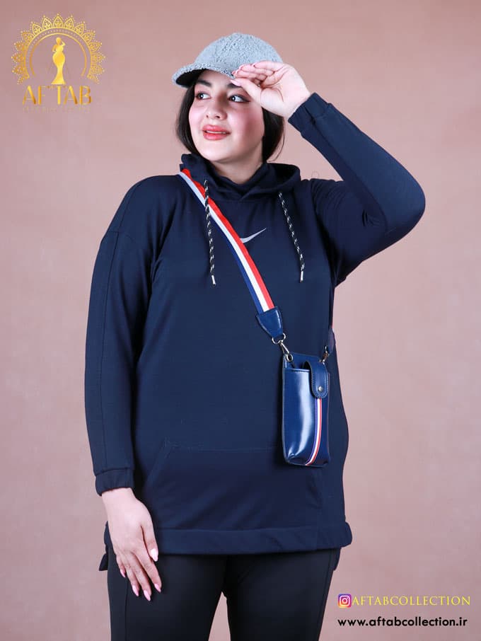 هودی دورس نایک کلاه دار سایزبزرگ 7334 — تصویر ۷
