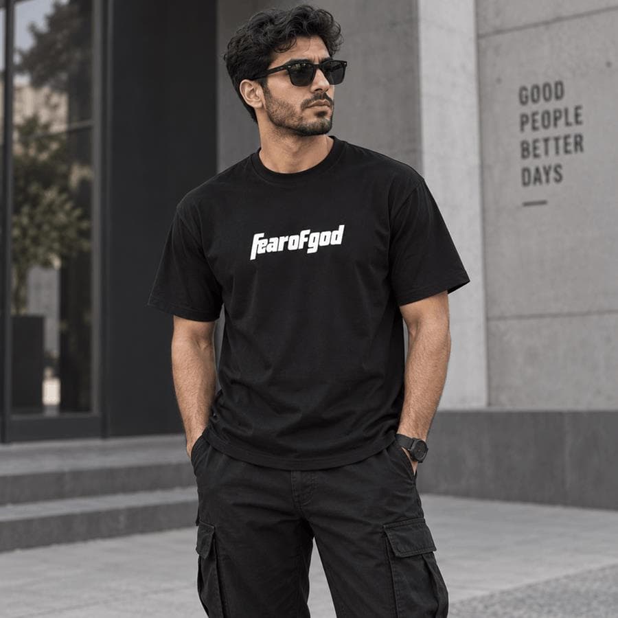 تیشرت طرح Fear of God مدل 4002 — تصویر ۲