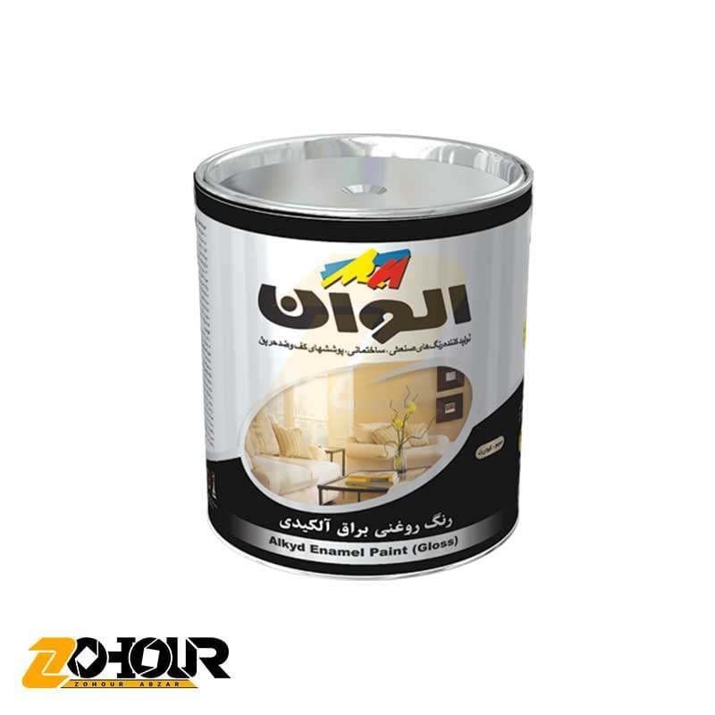 پوشرنگ روغنی آلکیدی براق قرمز سیر حجم کوارت کد 143 الوان مدل ALVAN ALCO-2007