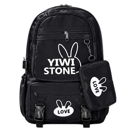 کوله پشتی فانتزی با کیف آویز طرح YIWI STONE