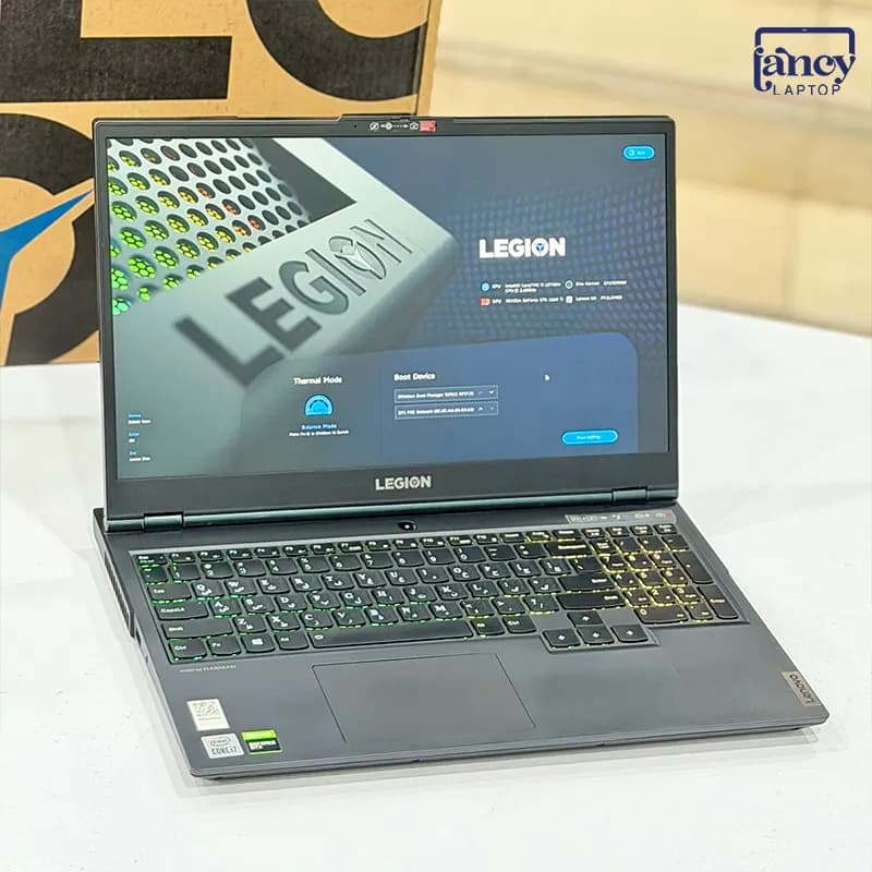 لپ تاپ استوک 15.6 اینچی لنوو Legion 5 Core i7-10750H 32GB DDR4 512GB SSD + 1TB HDD NVIDIA GeForce GTX 1660 Ti 6GB GDDR6 — تصویر ۳