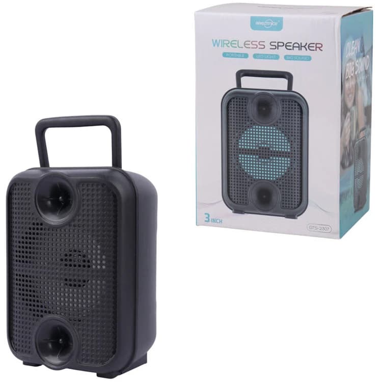 اسپیکر بلوتوثی قابل حمل GTS-2307 با نورپردازی RGB / اسپیکر اقتصادی