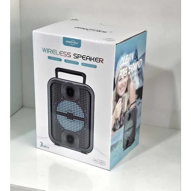اسپیکر بلوتوثی قابل حمل GTS-2307 با نورپردازی RGB / اسپیکر اقتصادی — تصویر ۳