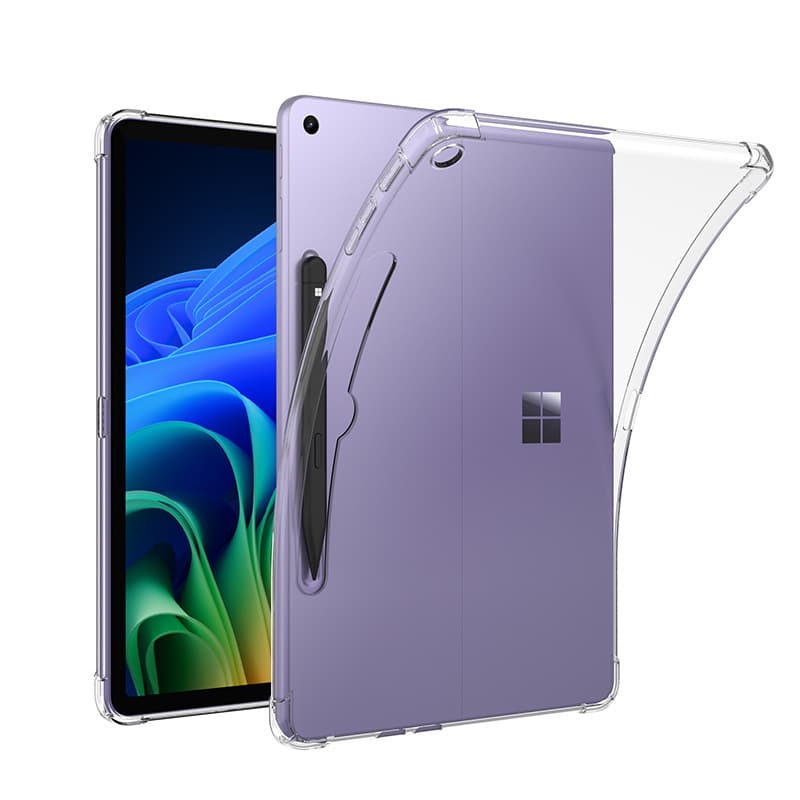 قاب ژله‌ای شفاف سرفیس پرو 12 | کاور محافظ بدنه Microsoft Surface Pro 12