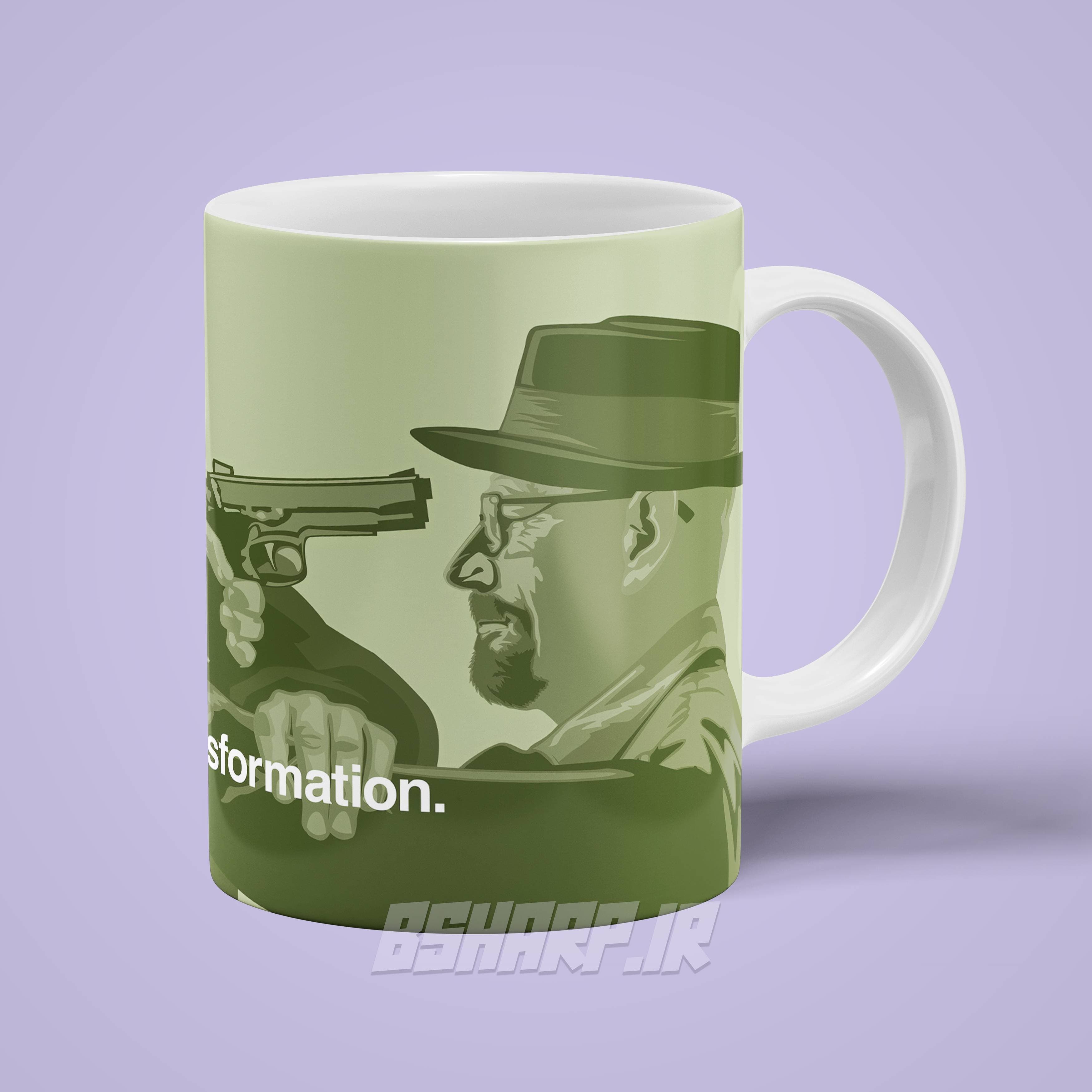 ماگ Breaking Bad طرح Growth, Decay, Transformation