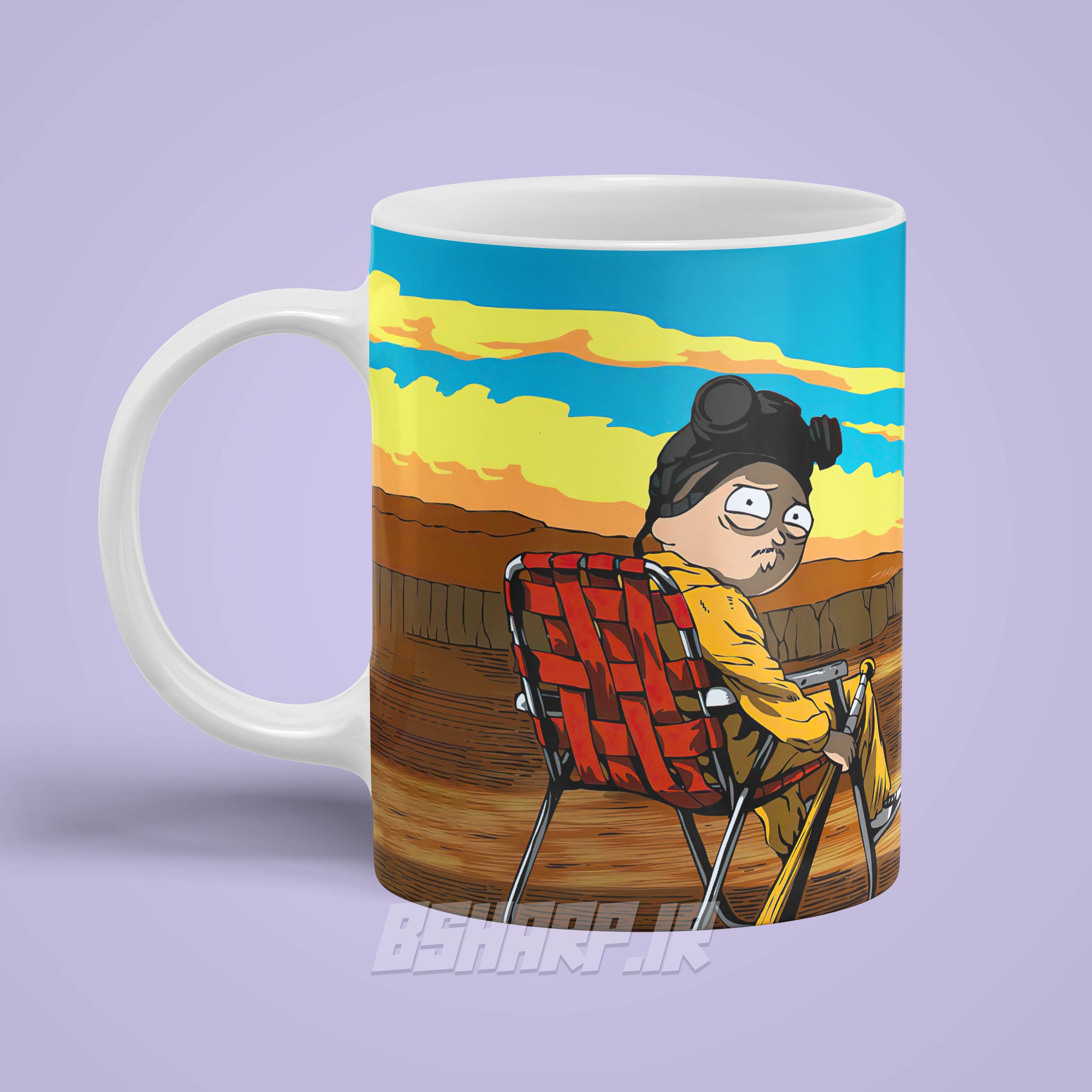 ماگ Breaking Bad طرح ریک و مورتی — تصویر ۳