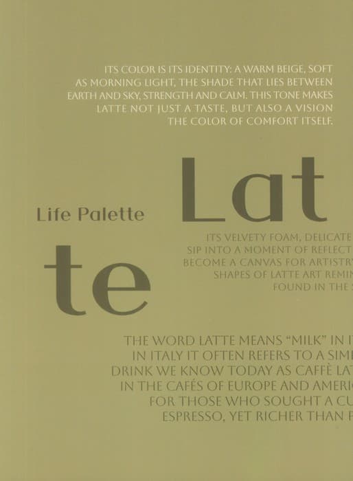 دفتر یادداشت بی خط LIFE PALETTE (طرح LATTE،کد 473)