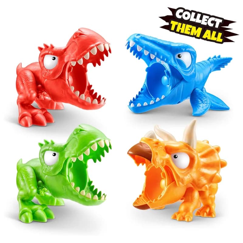 اسمشرز کله دایناسور مدل Dino Island Mini T-Rex Battles برند zuru کد 74114 — تصویر ۳
