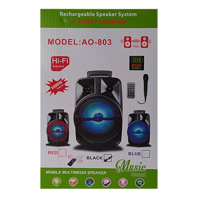 اسپیکر بلوتوث مدل AO-803 — تصویر ۵