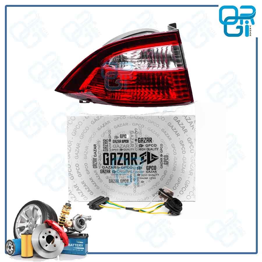خطر عقب روی گلگیر چپ سمند LX گازار