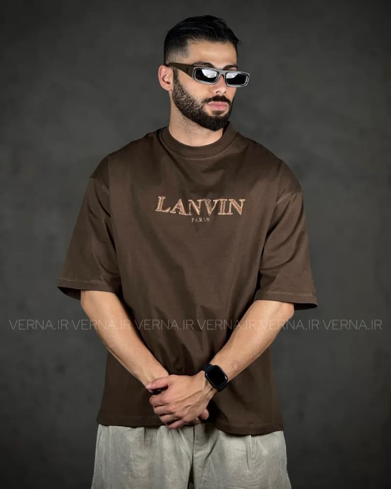 تیشرت مردانه گلدوزی LANVIN