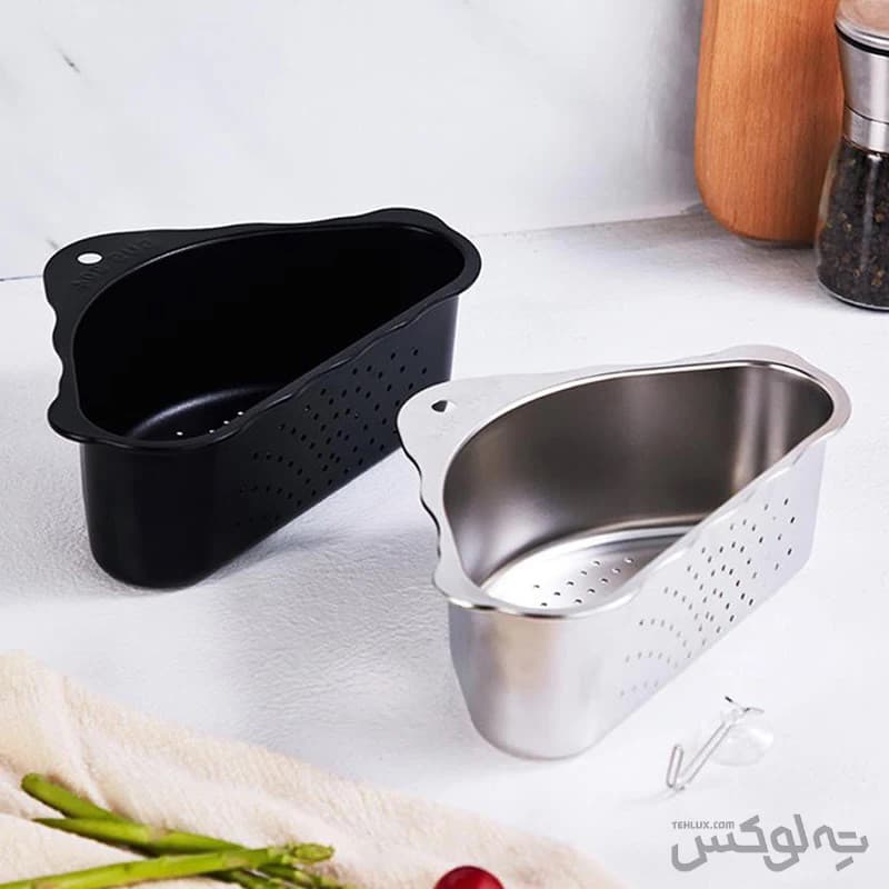 سبد گوشه سینک استیل — تصویر ۴