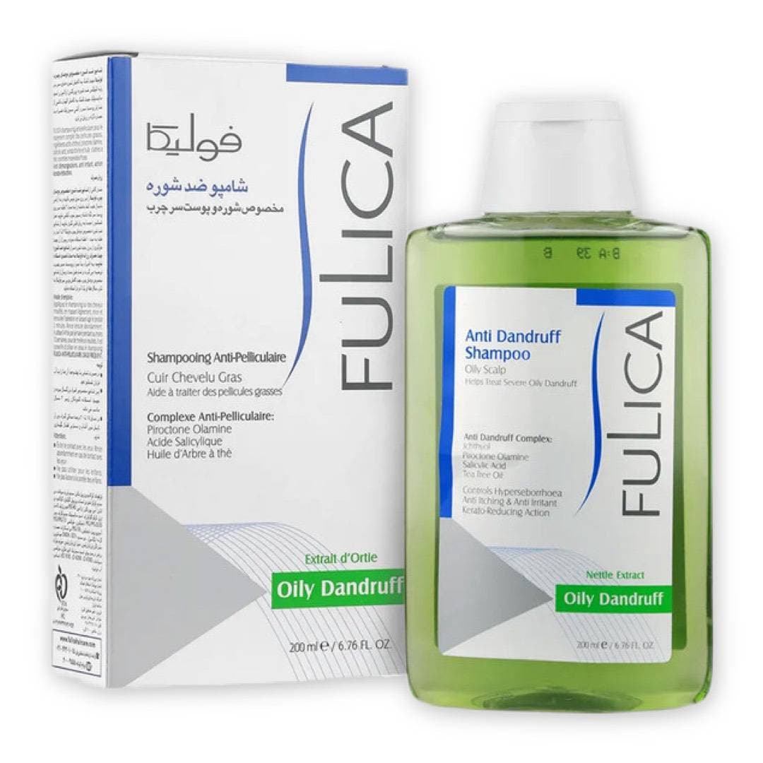 شامپو ضد شوره فولیکا FULICA مناسب شوره و پوست سر چرب مدل Anti Dandruff حجم 200 میل