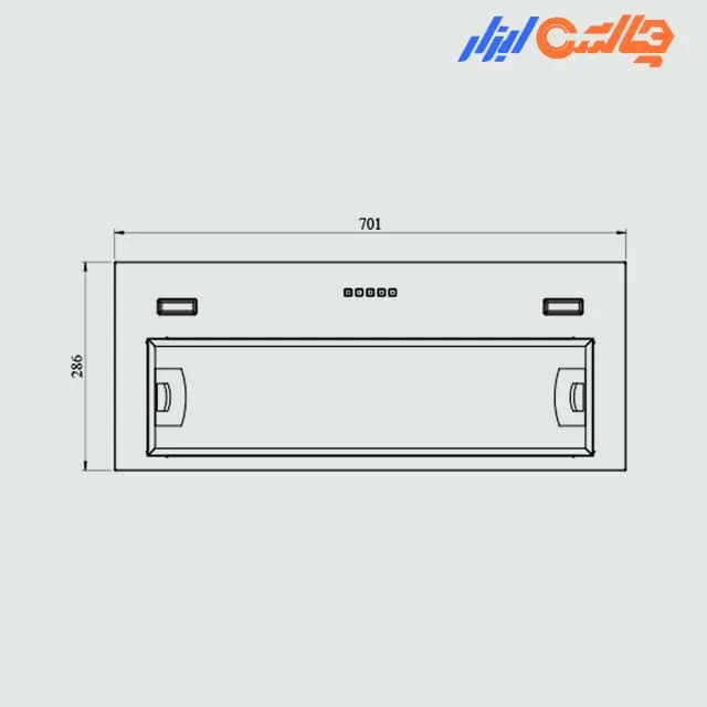 هود مخفی 70 استیل کن مدل ARTIMA-1 — تصویر ۵