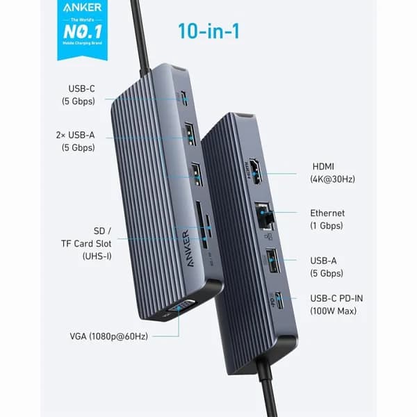 هاب 10 پورت انکر A83C2 — تصویر ۲
