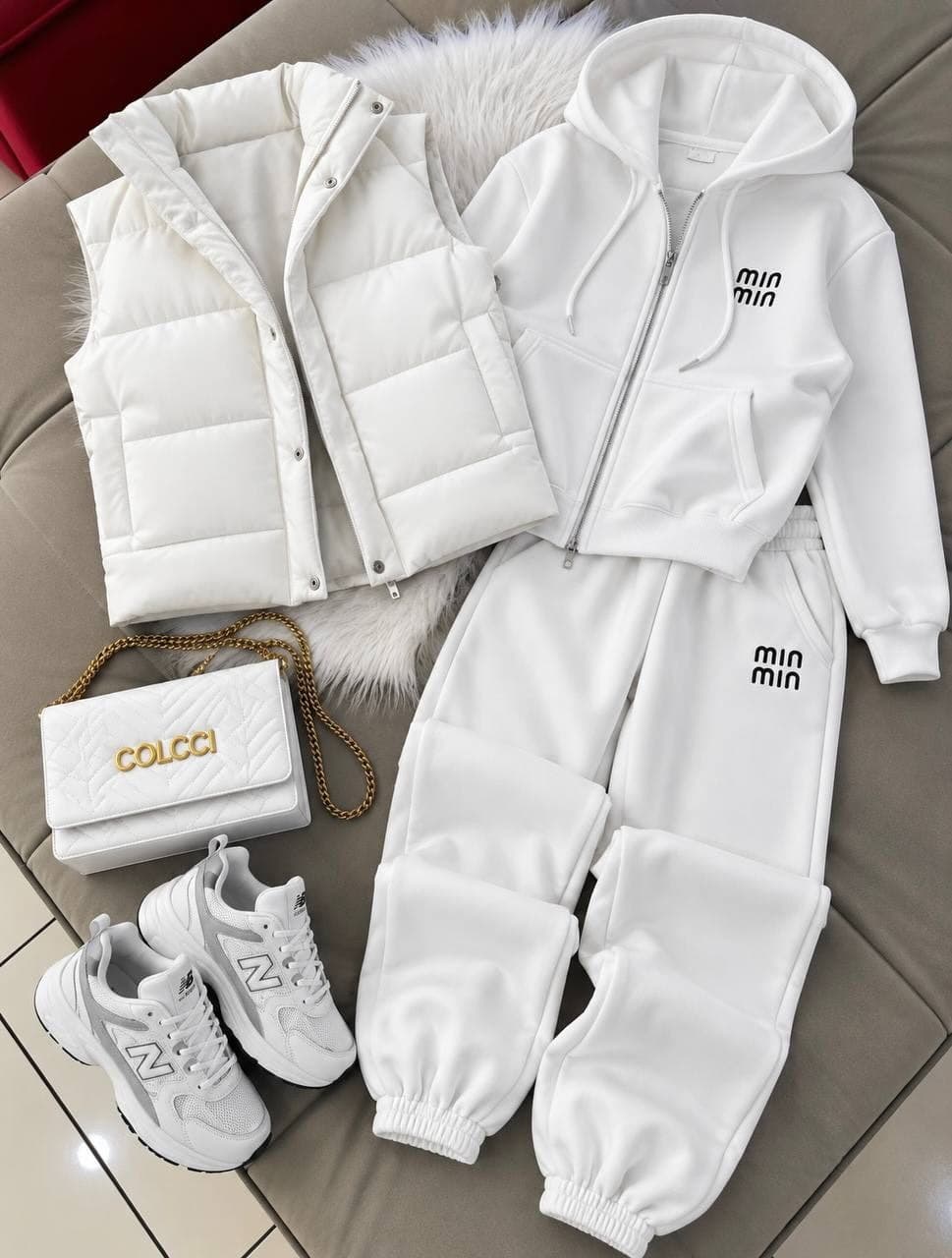 هودی جاگر و پافر زنانه مدل نیلگون — تصویر ۵