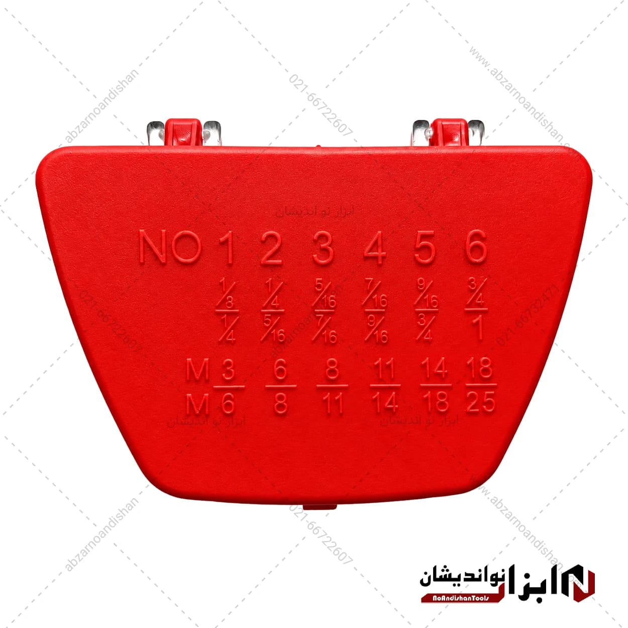مجموعه 6 عددی قلاویز چپ گرد سایز ۱ تا 6 — تصویر ۳