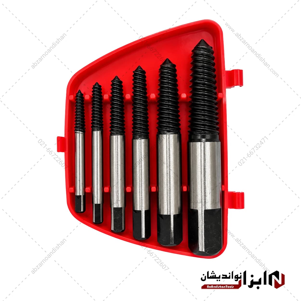 مجموعه 6 عددی قلاویز چپ گرد سایز ۱ تا 6