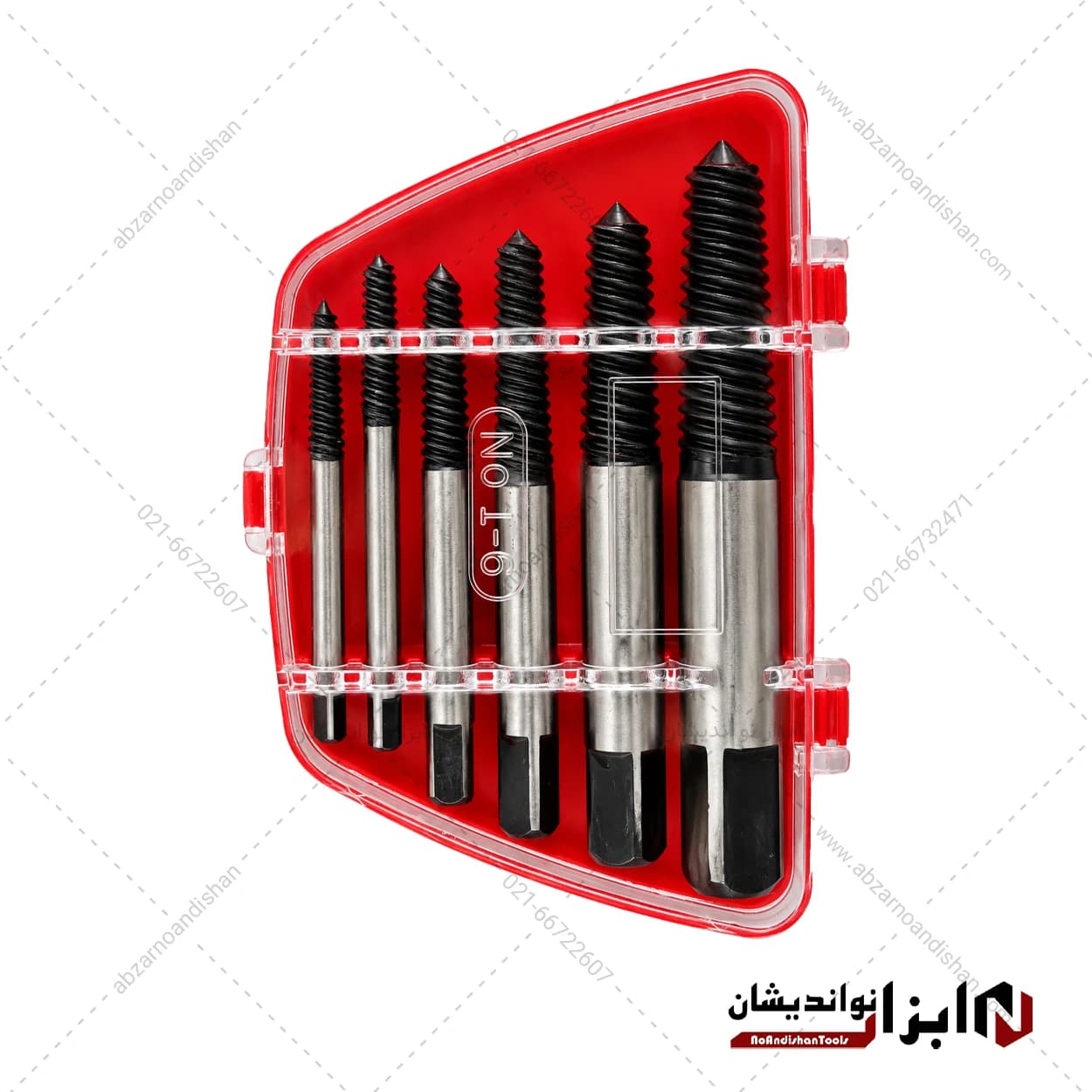 مجموعه 6 عددی قلاویز چپ گرد سایز ۱ تا 6 — تصویر ۲