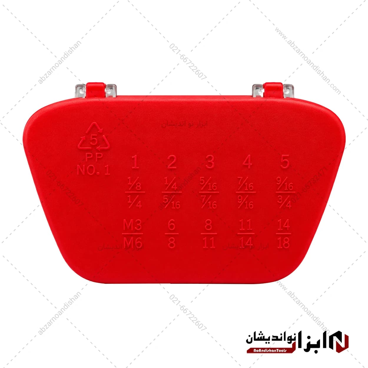 مجموعه ۵ عددی قلاویز چپ گرد سایز ۱ تا ۵ — تصویر ۳